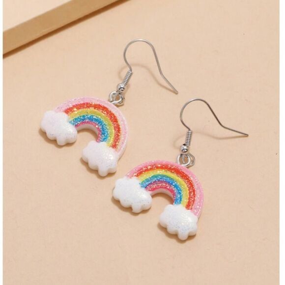 Rainbow Drop Earrings  - Picture 1 of 5